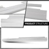 G-PLUS Rocker Panels Pair Compatible with Chevy Silverado GMC Sierra Extended Cab All Models 2007-2013
