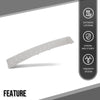 G-PLUS Rear Bumper Step Plate Trim Chrome Compatible with Benz ML250 Bluetec 4Matic 2015 Fit Benz ML350 Base 2013-2015 1668852174 Bumper Protector Guard Silver