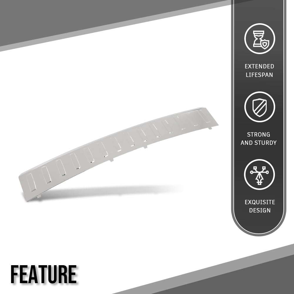 G-PLUS Rear Bumper Step Plate Trim Chrome Compatible with Benz ML250 Bluetec 4Matic 2015 Fit Benz ML350 Base 2013-2015 1668852174 Bumper Protector Guard Silver
