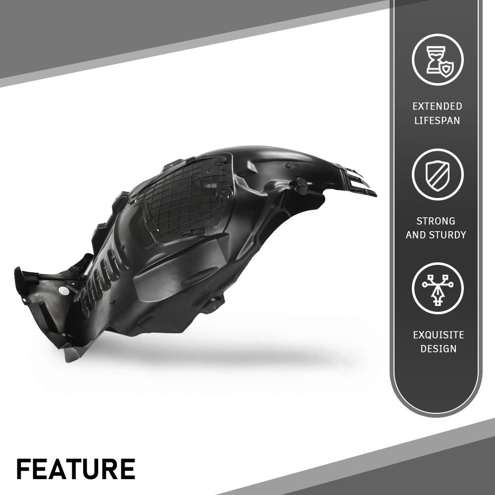 G-PLUS Front Right Fender Liner Wheel Arch Housing Compatible with Benz C300 C350e C43 C450 AMG 2015-2021 A2056903401, 2056903401 2016