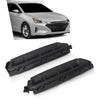 G-PLUS Front Bumper Air Curtain Grille Grill Compatible with Hyundai Elantra 2019-2020 86562F2AA0, 86561F2AA0 ‎Black Left & Right Pair