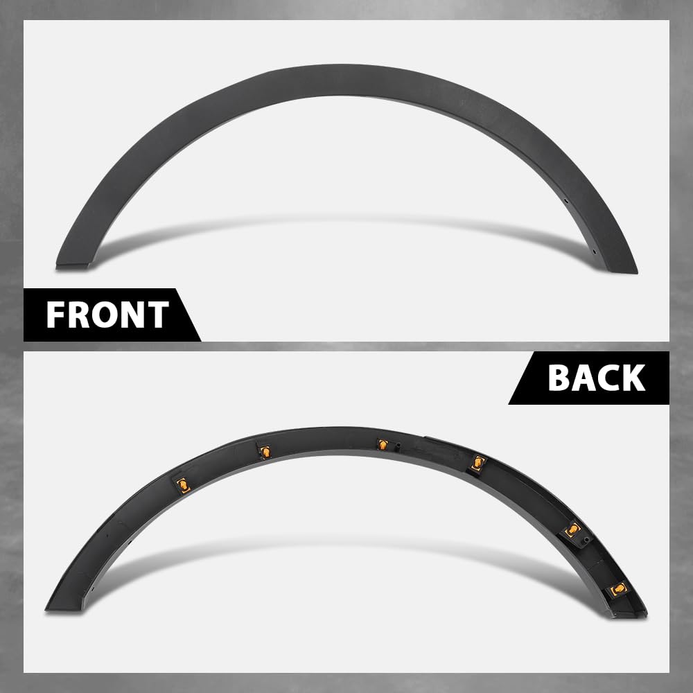 G-PLUS Rear Left Fender Flare Compatible with Ford Escape SEL 2013, Fit Ford Escape (Submodel: S, SE, Titanium) 2013-2016, Wheel Opening Molding Arch Trim, CJ5Z78290A61AA FO1790116