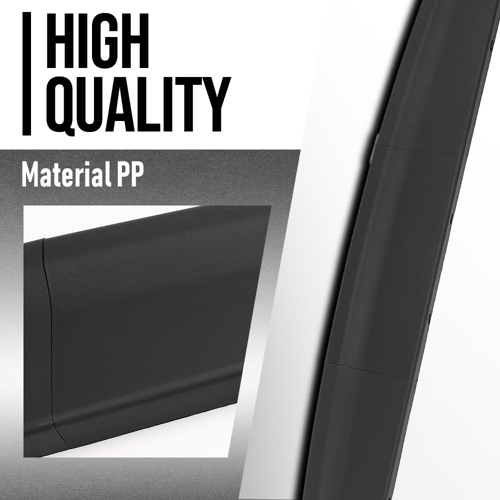 G-PLUS Tailgate Spoiler Top Protector Cover Moulding Compatible with Dodge Ram 2009-2016 Black