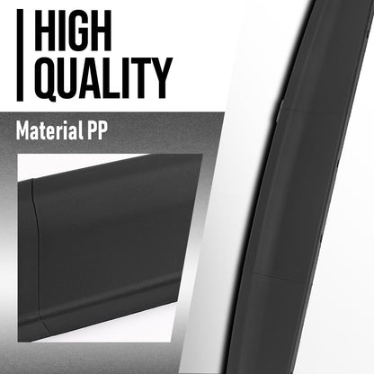 G-PLUS Tailgate Spoiler Top Protector Cover Moulding Compatible with Dodge Ram 2009-2016 Black