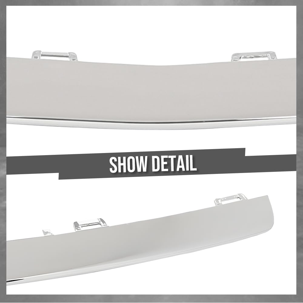 G-PLUS Front Bumper Face Bar Trim Lower Molding Fit Benz E400 4Matic Coupe/Base 2017-2018, Fit Benz E450 Base 2019-2020 2138857000, MB1044130 Silver