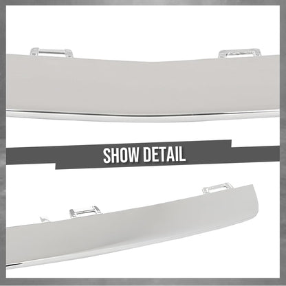 G-PLUS Front Bumper Face Bar Trim Lower Molding Fit Benz E400 4Matic Coupe/Base 2017-2018, Fit Benz E450 Base 2019-2020 2138857000, MB1044130 Silver