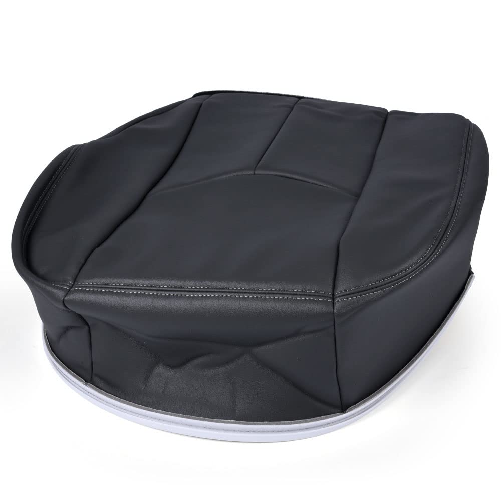 G-PLUS Replacement for Chevy Silverado 1500HD 2500HD 2003-2006/2007 Classic Leather Seat Cover Replacment Left Driver Side Bottom Dark Gray