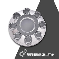 G-PLUS Center Hub Caps for Dodge Ram 1500 2006-2008 Ram 3500 2003-2012 Chrome Additional Angle