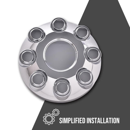 G-PLUS 17" Chrome Center Hub Caps - Compatible with 2006-2008 Dodge RAM 1500/2003-2012 Dodge RAM 3500