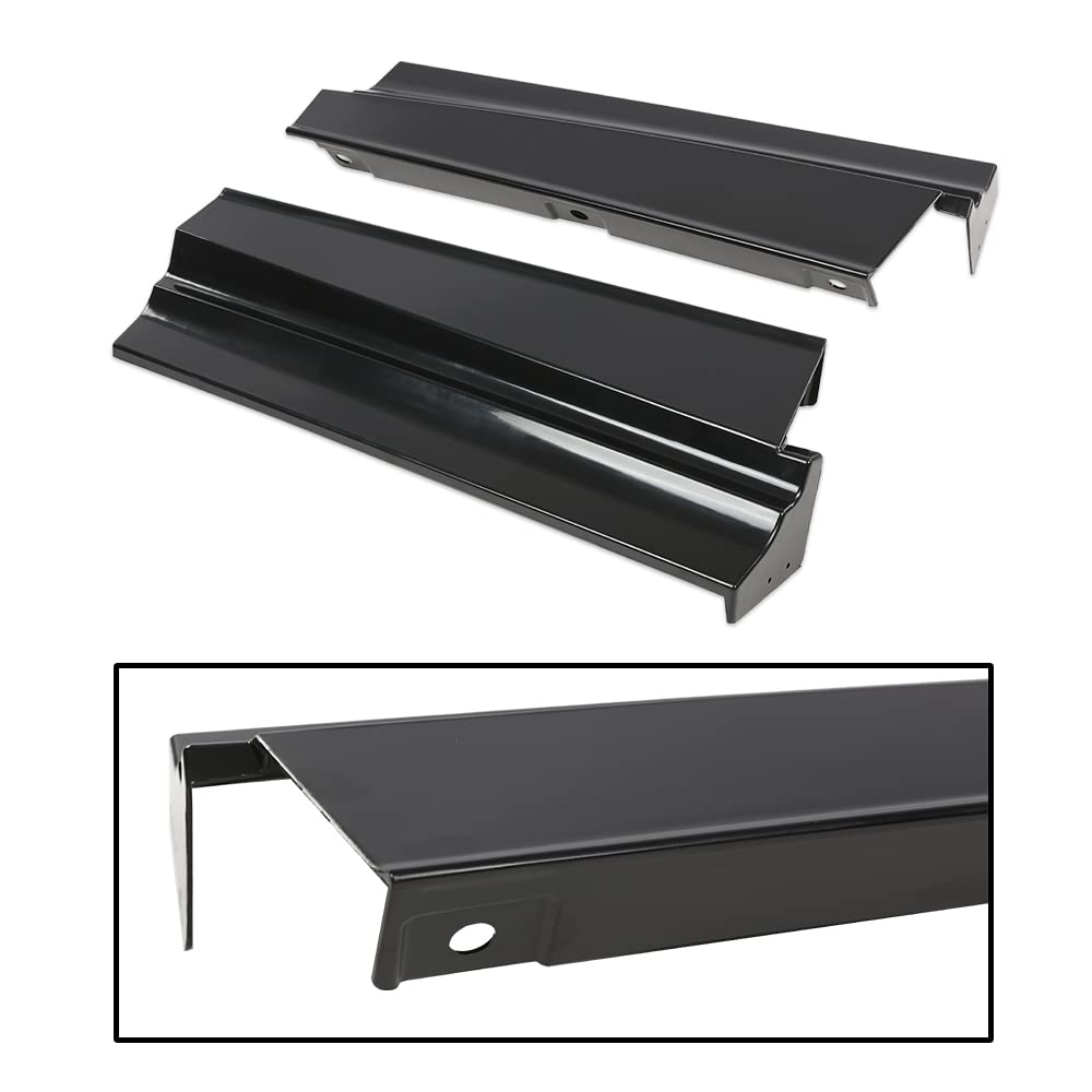 G-PLUS Rear Bumper Fillers Set Compatible With 1979-1985 Eldorado Black Plastic Painted Bumper Fillers 7pcs