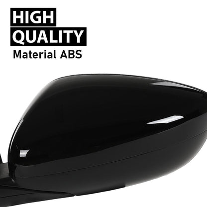 G-PLUS Power Mirror Left Driver Side Compatible with Honda Accord Sedan 2018-2022 1.5L 76258TVAA02 76251TVAA01ZJ HO1320328 Glossy Black 3-Pin Manual Folding