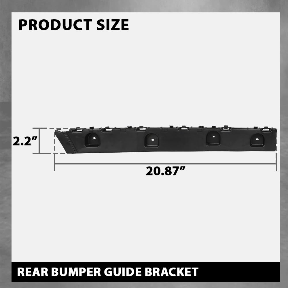 G-PLUS 2PCS Rear Bumper Guide Bracket, Compatible with Chevy Malibu 2016-2021, 84047940, 22976495