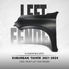 G-PLUS Front Left Side Fender Compatible with Chevy Suburban (submodel: Commercial, High Country, LS, LT, Premier, RST, Z71) 2021 2022 2023 2024 84384210, GM1240418 Black