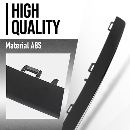 G-PLUS Front Bumper Face Bar Trim Molding Step Pad Fit Benz E43 AMG 4Matic 2017-2018, Fit Models w/o AMG Carbon Fiber Package, With AMG Styling Package and Night Package 2138857800 Glossy Black
