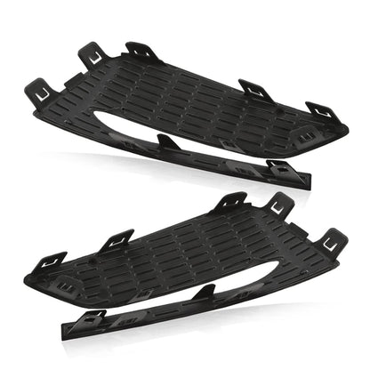 G-PLUS Fog Light Cover Cap Compatible with Chevy Cruze 2016 2017 2018 Black Left and Right Side Front Fog Lights Lamps Cover Frame (no fog lamp hole)