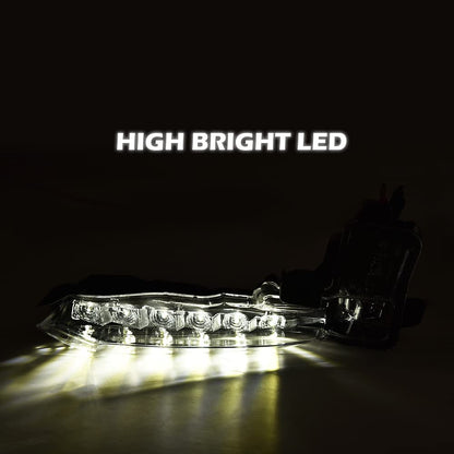 G-PLUS LED Fog Lights Compatible with Toyota Corolla Sedan SE XSE 2017 2018 2019 w/Wiring & Bulbs Clear lens Driver & Passenger Side LED Fog Lamps 8144002030 8143002030 TO2562103 TO2563103