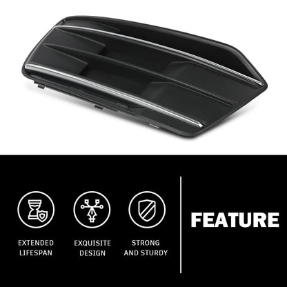 G-PLUS Front Bumper Fog Light Grille Bezel Insert Left Driver Side Compatible with Audi Q5 2018-2020 80A807679DRU6 80A807245