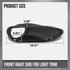 G-PLUS Fog Light Trim Driving Lamp Front Passenger Right Side Hand Compatible with Porsche Cayenne Turbo 2011 2012 2013 2014, Fit Porsche Cayenne Turbo S 2013-2014 95850509400, PO1039105 Black
