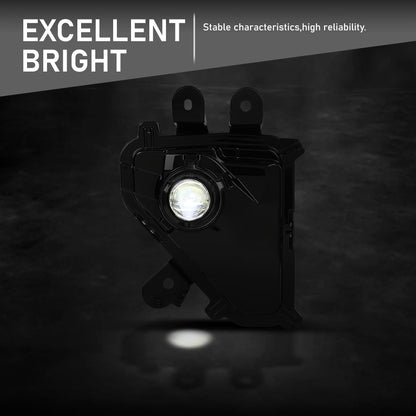 G-PLUS LED Fog Light Passenger Right Side Fog Lamp Compatible with LX GX460 2014-2023 8121060190 Black