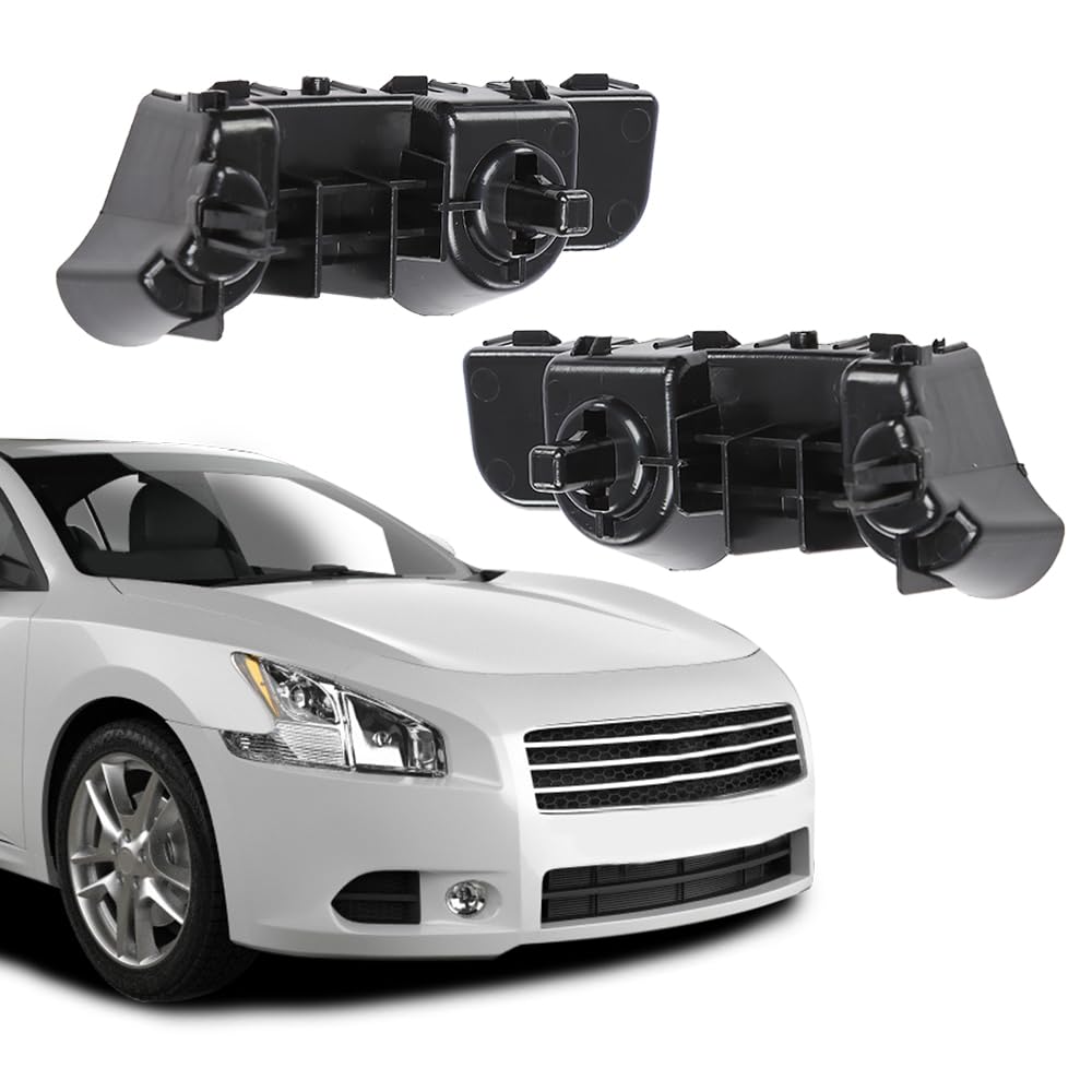 G-PLUS Front Left & Right Side 1pair Bumper Brackets Compatible with Nissan Maxima Sedan 2009-2015 622209N00A 622219N00A