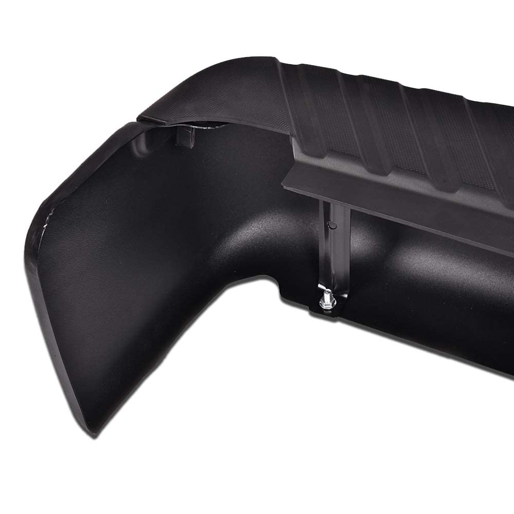 G-PLUS Rear Step Bumper Assembly Compatible With 2009-2014 Ford F150 Truck 9L3Z17B807A 9L3Z17906A FO1103160 Black Steel Back Step Bumper w/o Sensor Hole