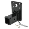 G-PLUS 2" Feet Steel Receiver Hitch with Hitch Pin Compatible with Hmmwv Humvee Military Black Powder Coated
