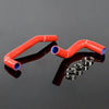 G-PLUS Silicone Radiator Coolant Hose Kit w/Clamps Compatible with Jeep Wrangler YJ/TJ 2.4L 4.2L 1987-2006 3-Ply Nylon Silicone 4.5mm Thickness Red 2 PCS