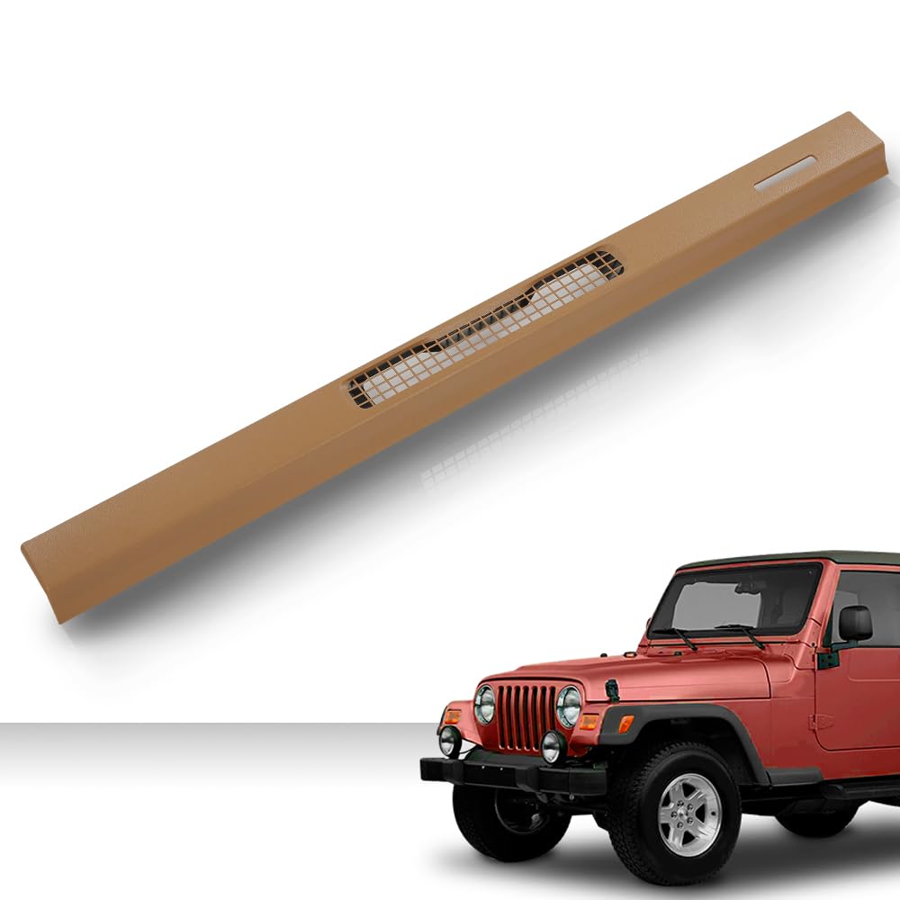 G-PLUS Upper Dash Defrost Vent Bezel Trim Panel Compatible with Jeep Wrangler TJ 1997-2006 55037036