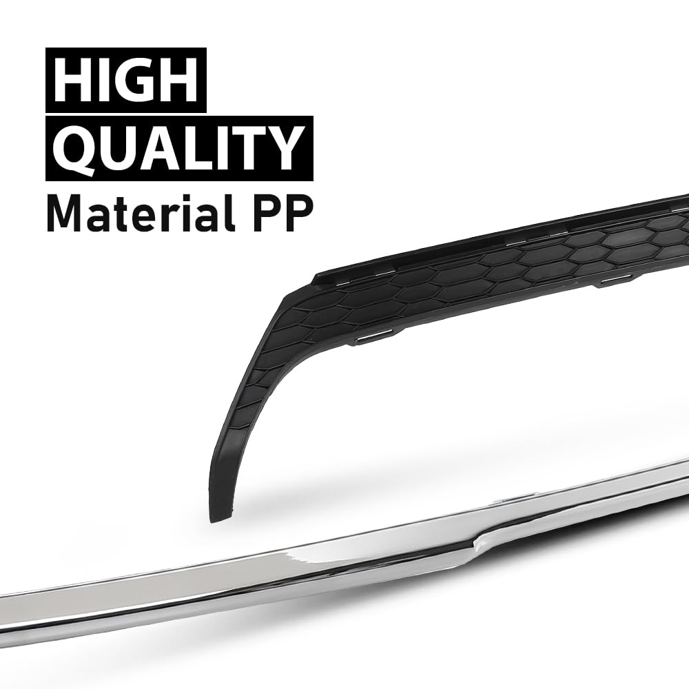 G-PLUS Rear Lower Bumper Cover Molding Trim Compatible with Honda Accord Sedan 4 Door 2016-2017 Black 2PCS