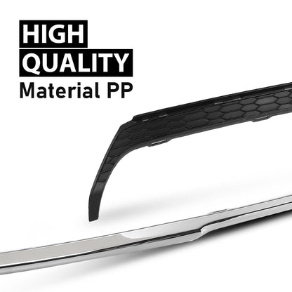 G-PLUS Rear Lower Bumper Cover Molding Trim Compatible with Honda Accord Sedan 4 Door 2016-2017 Black 2PCS