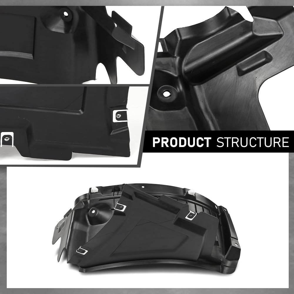 G-PLUS Front Left Side Fender Liner Compatible with Audi A6 S6 2016-2018 4G0853887J, AU1250110