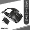 G-PLUS Fender Liner Front Passenger Right Side Upper Compatible with BMW 320i/320i xDrive Base Sedan Standard, Modern, and Luxury Line Models 2012-2018, 51717260726, BM1249131