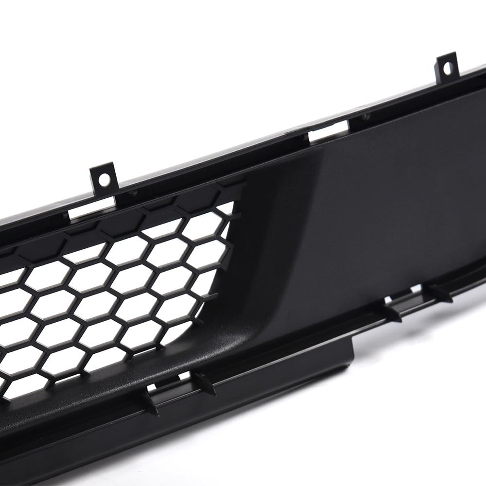 G-PLUS ABS Front Bumper Lower Grille Grill Honeycomb Style w/o Chrome Surround Compatible with Ford Mustang 2018-2021 (Not Fit Shelby GT500 models)