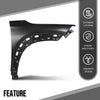 G-PLUS Fender Front Right Passenger Side Compatible with Chevy Trailblazer 2021-2026 Black