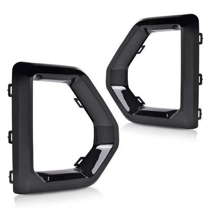 G-PLUS Front Fog Light Outer Bezel Cover Set Compatible with GMC Sierra 2019 2020 2021