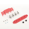 G-PLUS 4 Post Busbar Power Distribution Block with Cover,Busbar Power Battery Terminal Distribution Block 5/16" Posts 12V 250A, 4 Post Power Distribution Block Bus Bar Red