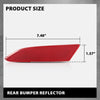 G-PLUS Rear Left Bumper Reflector, Compatible with Ford Focus S SEL Titanium 2012-2018, Driver Side, FO1184101, BM5Z13A565B