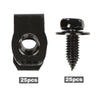 G-PLUS Fender Bolts & U Nuts 5/16-18 x 7/8" x 3/4" Washer 1/2" Hex Head 50pc