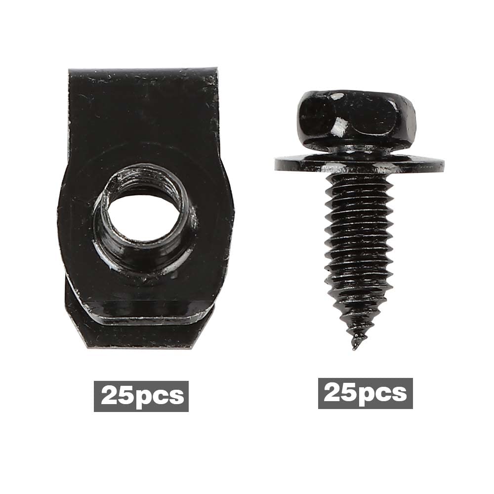 G-PLUS Fender Bolts & U Nuts 5/16-18 x 7/8" x 3/4" Washer 1/2" Hex Head 50pc