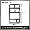 G-PLUS Dash Radio AC Bezel Panel Trim, Compatible with Geo Tracker/Suzuki Sidekick 1992 1993 1994 1995 Black Dash Panel