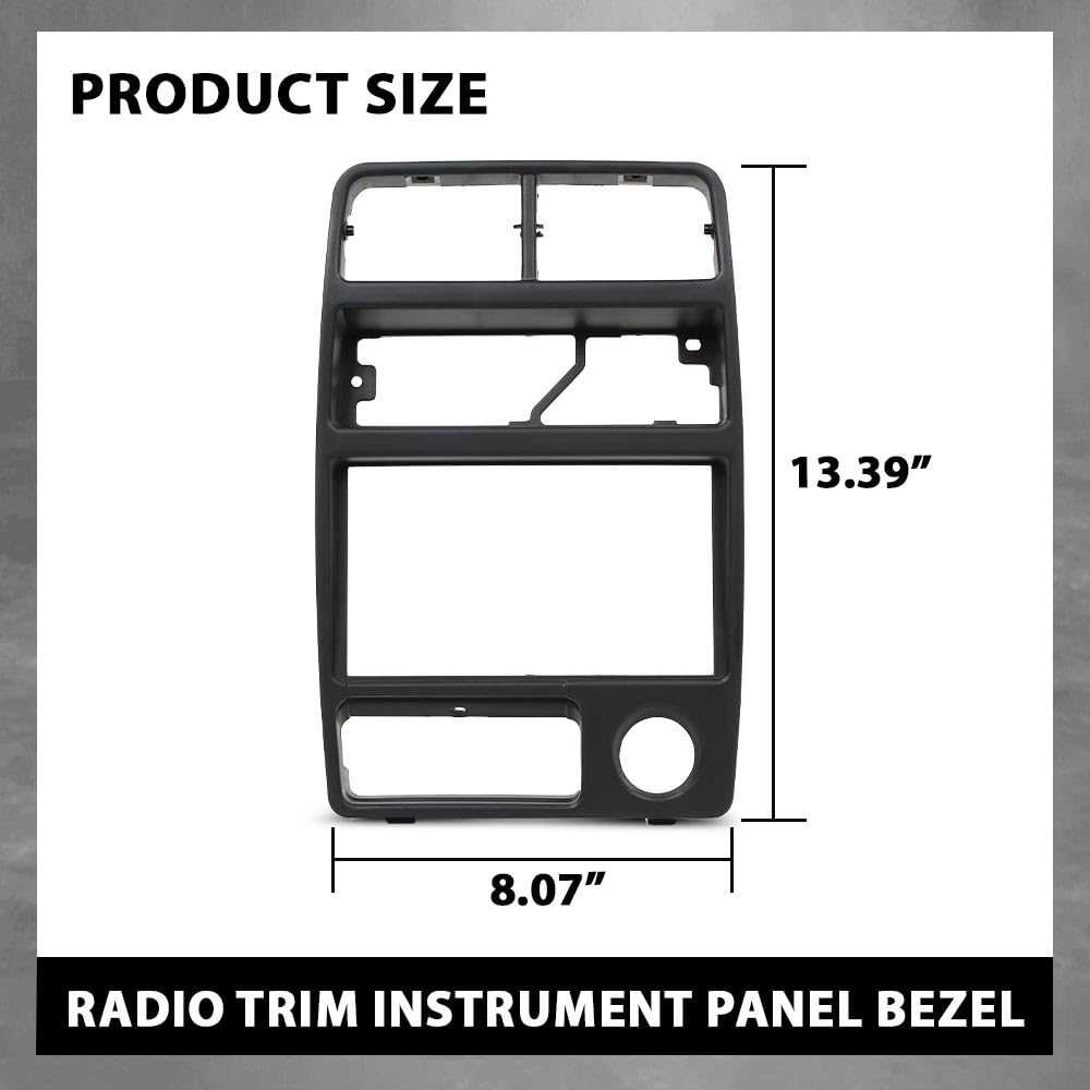 G-PLUS Dash Radio AC Bezel Panel Trim, Compatible with Geo Tracker/Suzuki Sidekick 1992 1993 1994 1995 Black Dash Panel