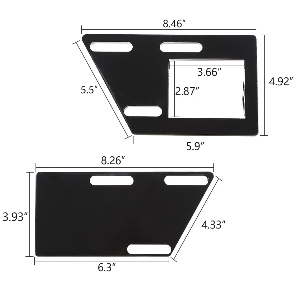 G-PLUS Engine Swap Mounts Brackets Compatible with Chevy Blazer / S10 2WD 1983-2005 and GMC Jimmy S15 / Sonoma S15 2WD 1983-2005 and Oldsmobile Bravada 2WD 1991-2004