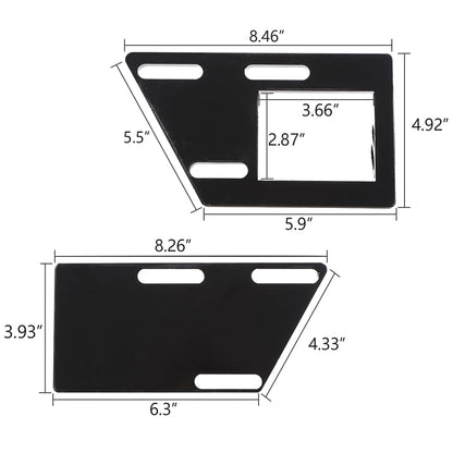 G-PLUS Engine Swap Mounts Brackets Compatible with Chevy Blazer / S10 2WD 1983-2005 and GMC Jimmy S15 / Sonoma S15 2WD 1983-2005 and Oldsmobile Bravada 2WD 1991-2004