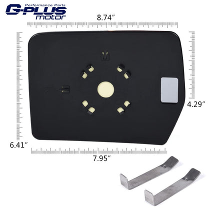 G-PLUS Power Mirror Glass Compatible With 2004-2010 Ford F150 Mark LT Pickup Truck,Exterior Mirror View Mirror Glass (Right Passenger Side)