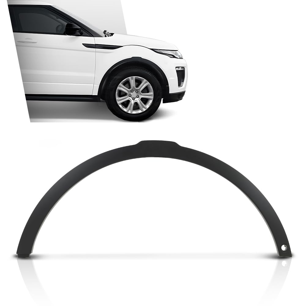G-PLUS Front Right Wheel Arch Fender Trim Molding with Sensor Hole Compatible with Range Rover Evoque 2012-2019,Fit for Models With Active Park Assist System