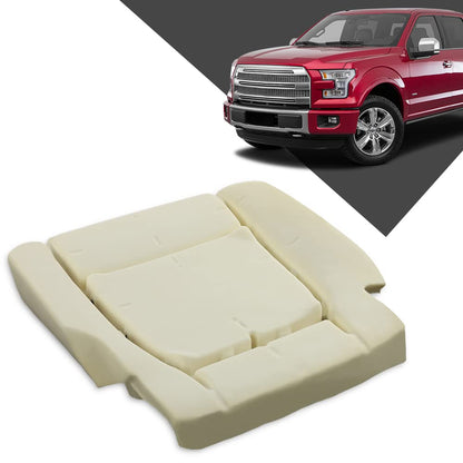 G-PLUS Bottom Seat Cushion Pad Left Driver Compatible with 2015-2016 Ford F150 FL3Z15632A23A White