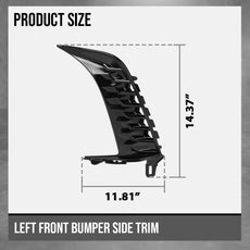 G-PLUS Bumper Side Trim for Toyota Camry SE 2025 Left Glossy Black Side View