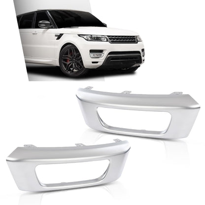 G-PLUS Front Right&Left Bumper Fog Light Trim Pair Compatible with Land Rover Range Rover Sport 2014-2017