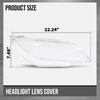 G-PLUS Headlight Lens Cover Compatible with BMW Z4 E89 2009-2016 Left & Right Pair Front Headlamp Lens Cover Clear