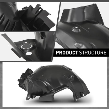 G-PLUS Fender Liner Front Passenger Side Compatible with Benz C250 C300 C350 Sport 4Matic, Base Luxury 2012-2014 2046905930